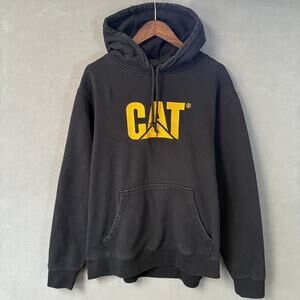CAT Caterpillar Men's Black Logo Pullover Hoodie XL